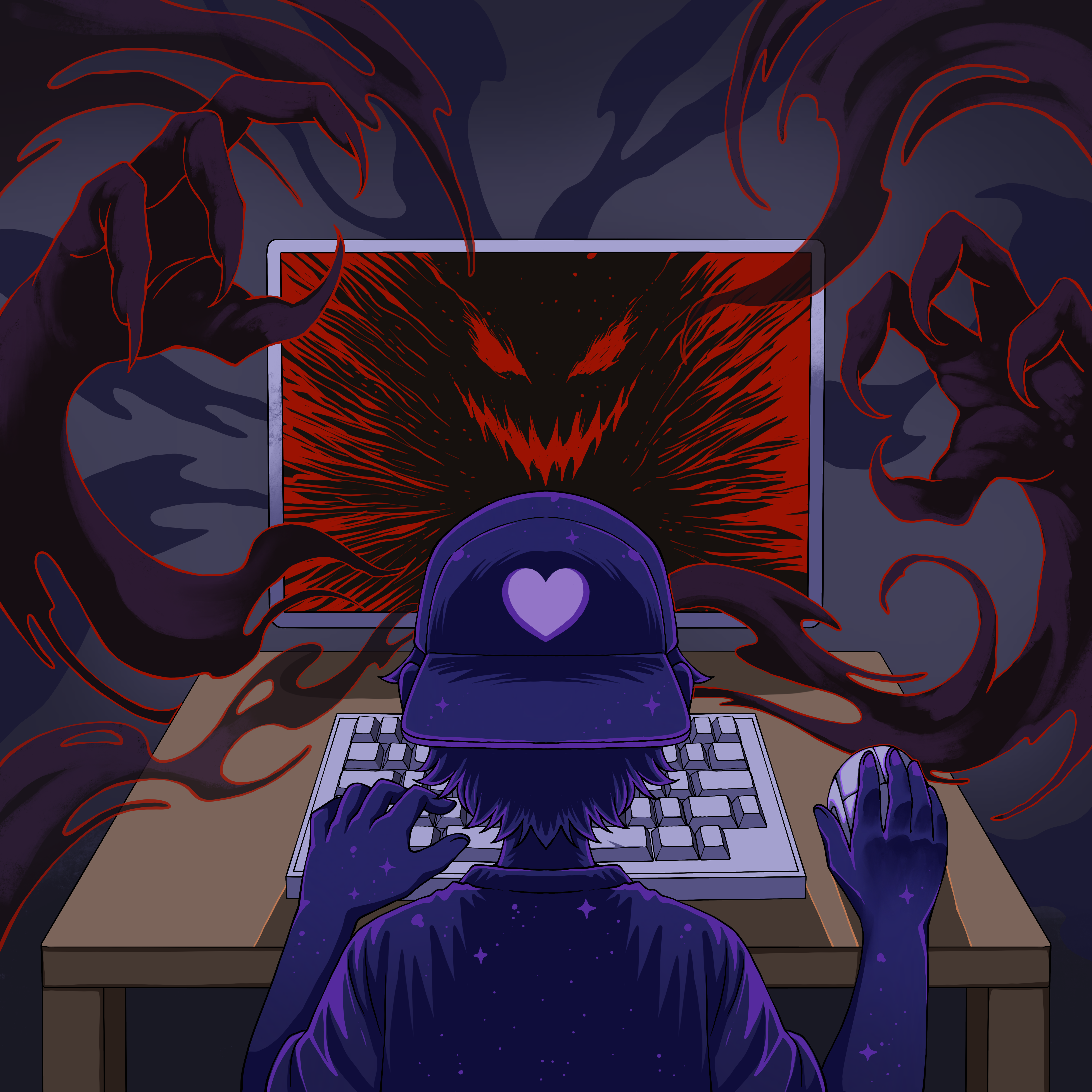 William Black & baby blue - Monster